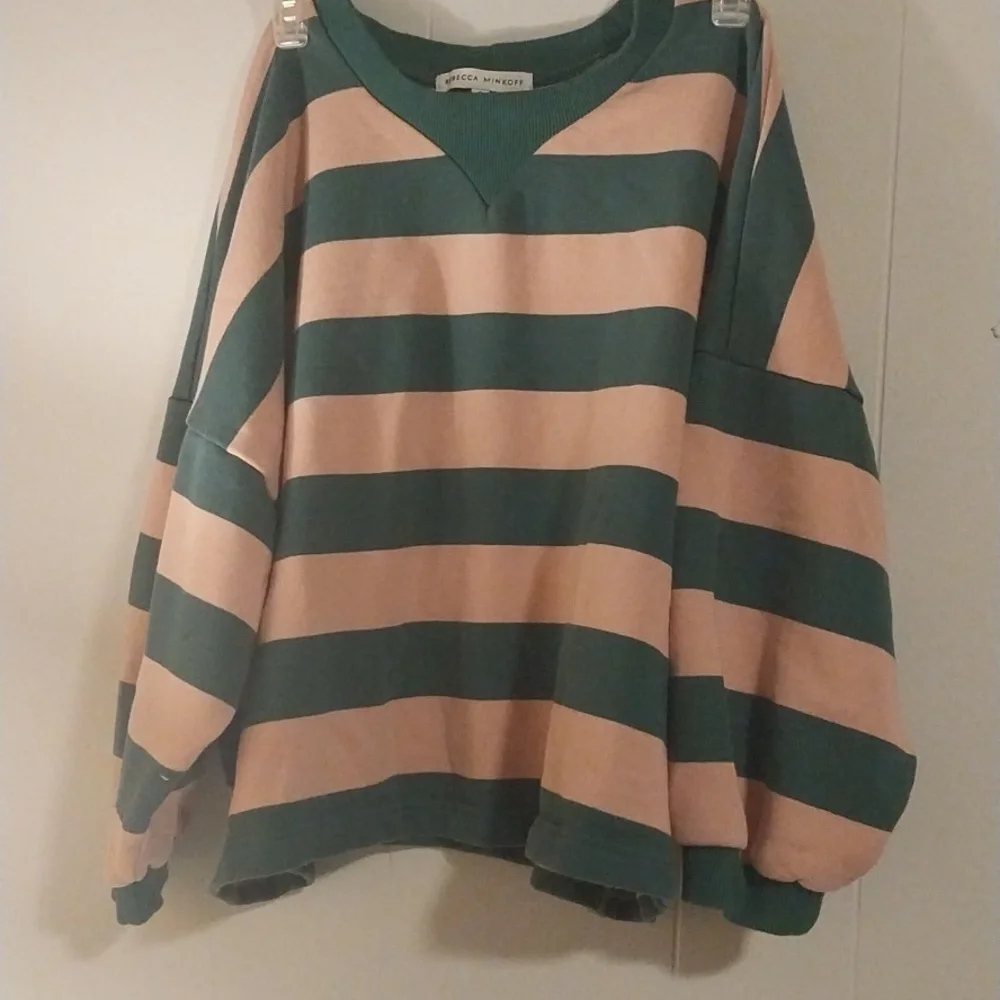Rebecca Minkoff Rosie Bold Stripe Sweatshirt - Picture 2 of 8